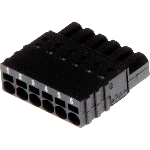 AXIS Connector A 6-pin 2.5 Straight